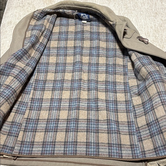 Vintage Men's L/XL Woolrich 100% Wool Sz 44 Brown/Taupe Pea Coat Rare color - Picture 5 of 8